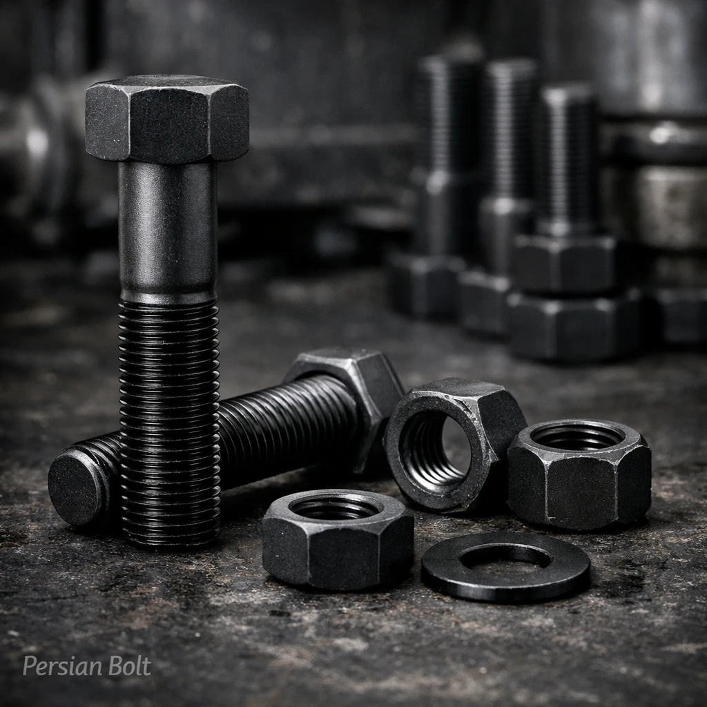 پیچ و مهره فولادی صنعتی پرشین بولت